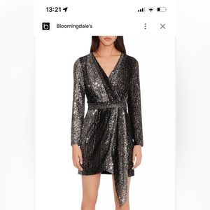 Maje Rileta Sequined Mini Dress Size 0 European 34